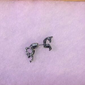 Silver Horse Earring